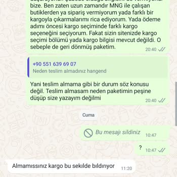 MÜQ Muqofficial Ürünü Kargolamama, İade Reddi, Nezaketsiz Üslup