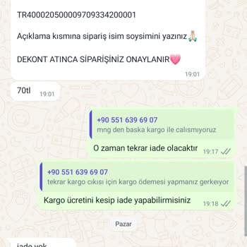 MÜQ Muqofficial Ürünü Kargolamama, İade Reddi, Nezaketsiz Üslup