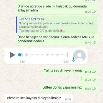 MÜQ Muqofficial Ürünü Kargolamama, İade Reddi, Nezaketsiz Üslup
