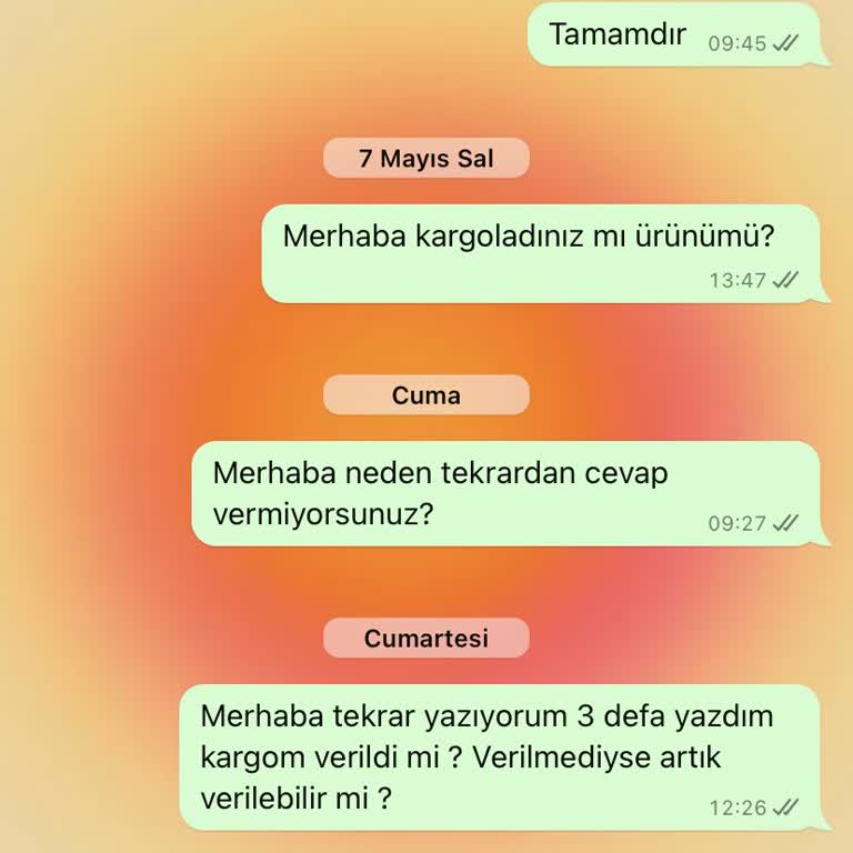 Meryjew 16 Gündür Kargomu Göndermedi Ve Mesaja Cevap Verilmiyor