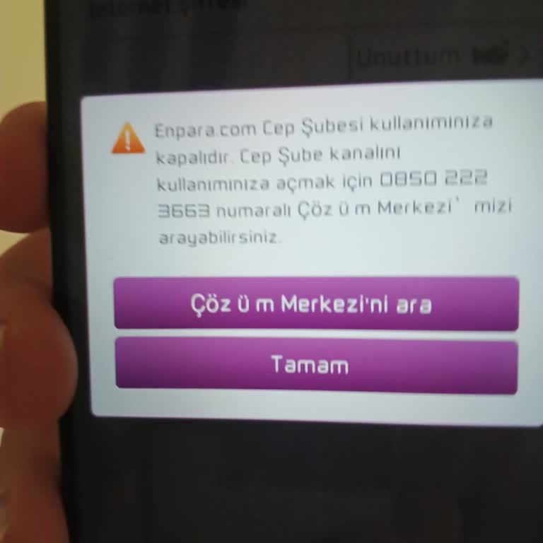 Enpara Güvenlik Dolayısıyla Hesap Kısıtlama Yapıldı Giriş Yapılamıyor