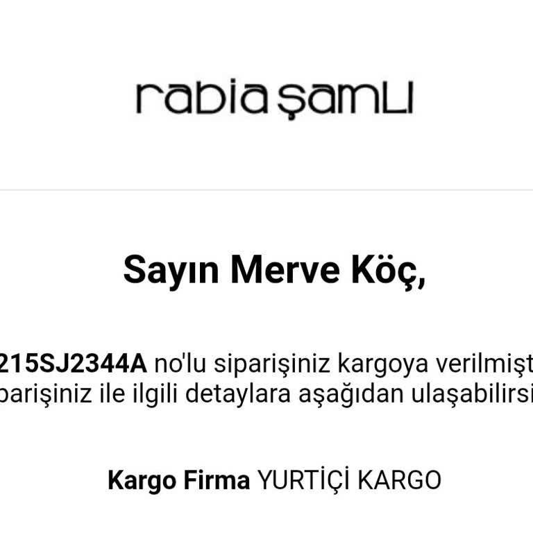 Rabia Şamlı Elbise Aldım Pişman Oldum