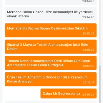 Migros Sanal Market Siparişi İptal Etmiyor