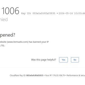İtemSatış İtemsatis Gereksiz Yere IP Mi Banladılar