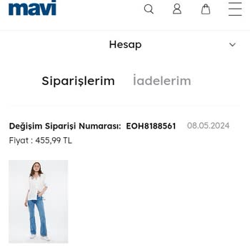 Mavi Ürünümü Göndermedi