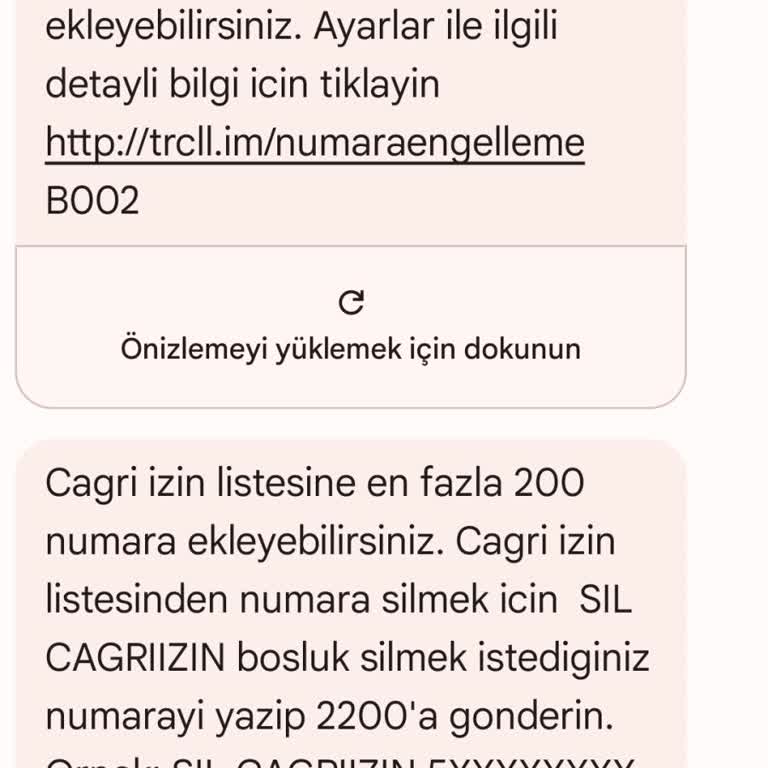 Turkcell Numara Engelle Paketindeki Sınırlandırma Sorunu