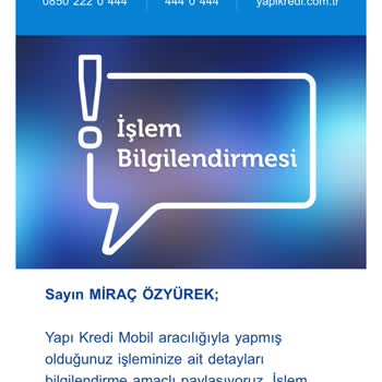 Yapı Kredi Şüpheli İşlem Bloke
