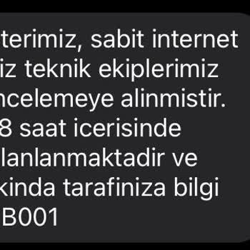 Türk Telekom Verilmeyen Hizmet Vasat