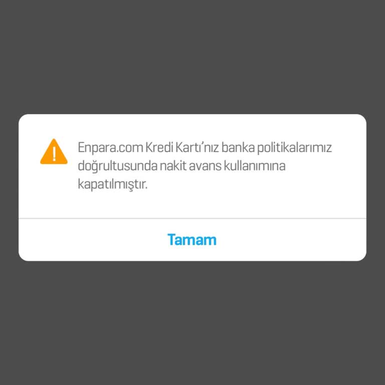 Enpara Banka Politika Yüzünden Avans Çekemiyorum