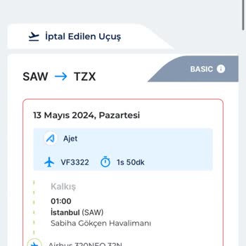 AJet (Anadolu Jet) Uçuş İptalleri Ve Mağduriyetim