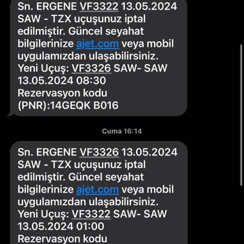 AJet (Anadolu Jet) Uçuş İptalleri Ve Mağduriyetim