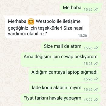 Westpolo Markası İade Şartlarına Uymuyor