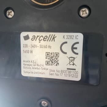 Arçelik Marka Çay Makinesi Çelik Alt Kısımda Paslanma!