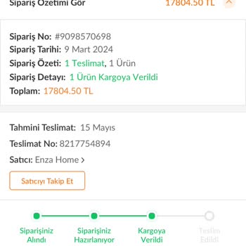 Trendyol Teslimatı Geciken Sipariş Şikayet
