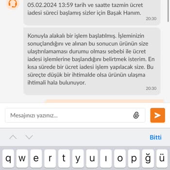 Trendyol Paramı İade Etmedi