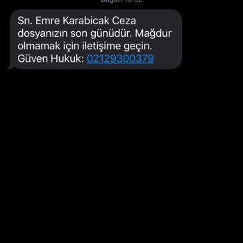 Güven Hukuk (Sms) Güven Hukuk Güvenilmezliği Sorumluluk Reddi Beyanı