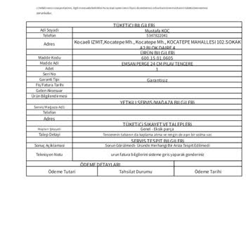 Emsan Mutfak Tencerem Rezil Durumda