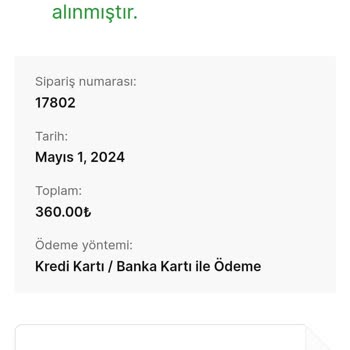 Yeşim Yılmaz Takı Ürün Teslim Edilmedi