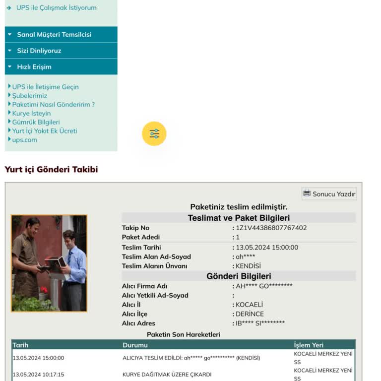 UPS Pasaportumu Teslim Etmesi Gereken Tarihte Teslim Etmedi