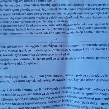 Converse Marka Ürünün 15 Gün Kullanımda Deforme Olması