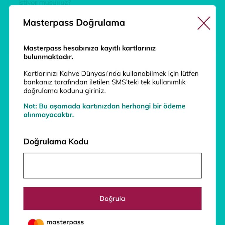 Masterpass SMS Şifresinin Başka Telefona Gitme Sorunu