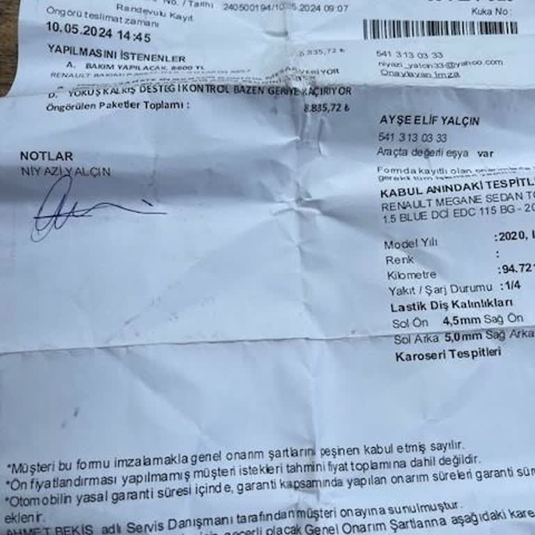 Yetkili Servis Hatası Ve Garanti Karmaşası: Renault Megane Arızası