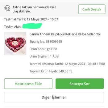 Çiçek Sepeti Yanlış Ürünü Kabul Etmiyor