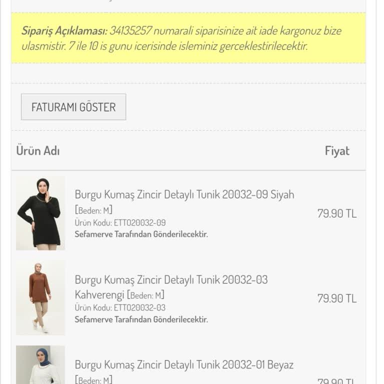 Sefamerve Para İadesi Hk.