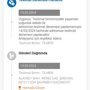 MNG Kargo Tilmen Şube Dalga Geçmesi