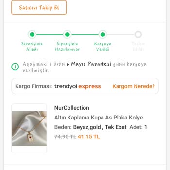 Trendyol Express Kargomu Kaybetti. 1 Haftadır Üründe Hareket Yok