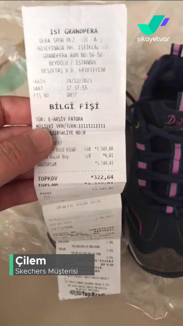 Skechers Ürünlerinin Arkasında Durmuyor videonun kapak resmi