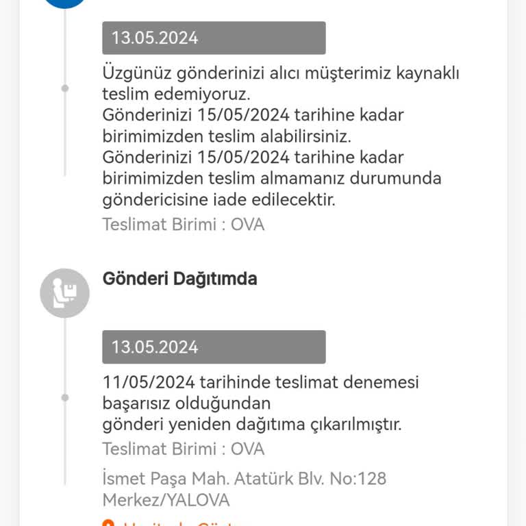 MNG Ova Şubesi Pişmanlıktır