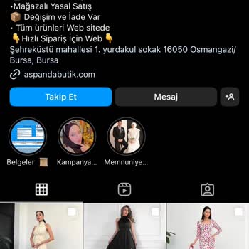 Aspanda Butik Sahte Butik Hesabı