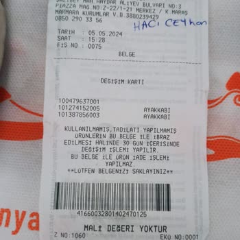 Kinetix FLO Mağaza Satınalınan Kalitesiz Ürünleri