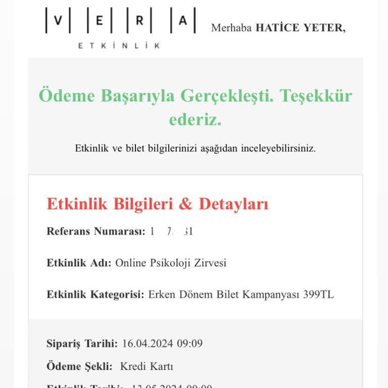 Vera Etkinlik Eğitim Linki Gönderilmedi Ve Siteye Ulaşılamıyor