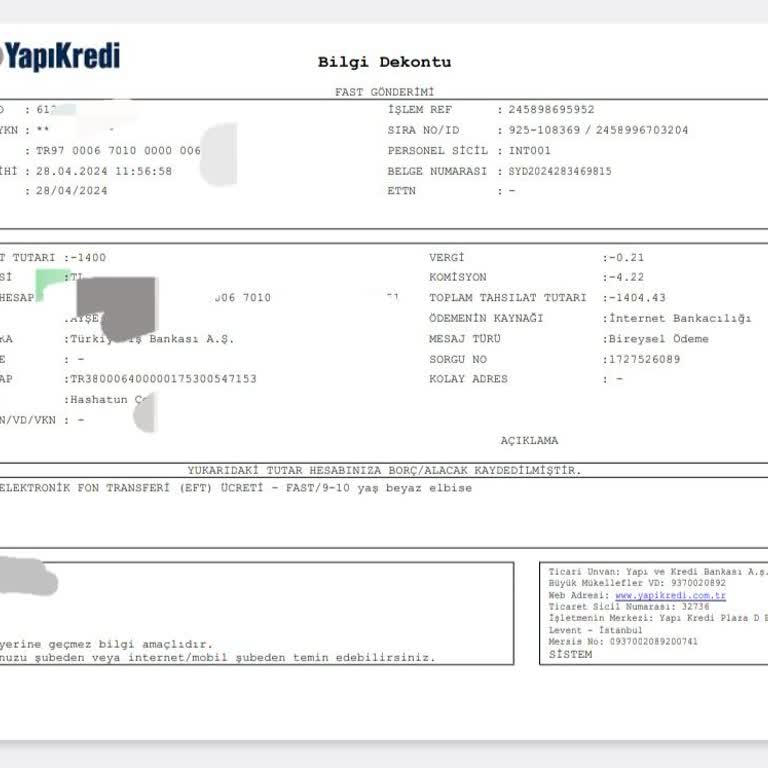 For Kids Baby Para İadesi Yapmadı
