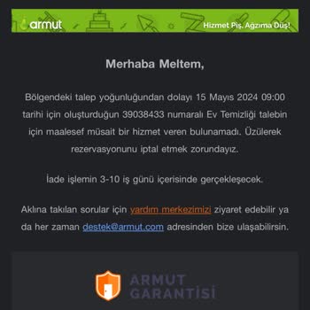Armut Uygulaması Mağduriyet Hem Parayı Al Hem De Rezervasyon İptal Et