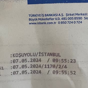 Türkiye İş Bankası İstanbul Koşuyolu Gişe Yetkilisinin Saygısız Tutumu
