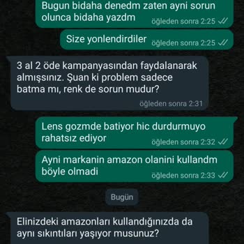 Lensoptik.com İconic (numaralı) Lensinde Batma Sorunu