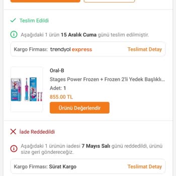 Trendyol Garanti Şartlarına Uymama Ve Sorumsuzluk