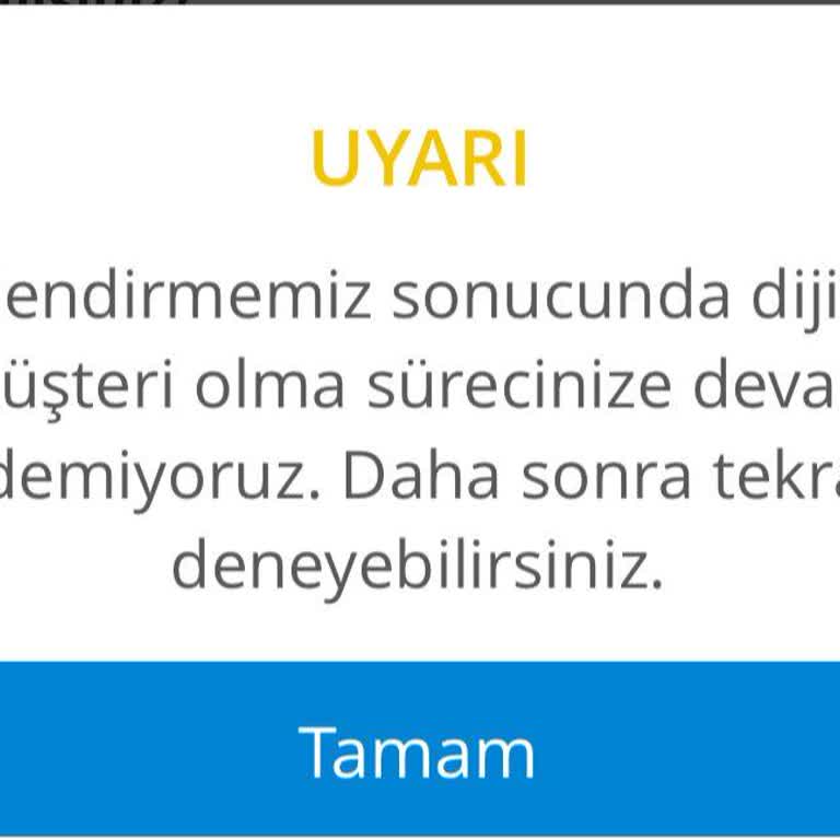 Denizbank Mobil Uygulama Müşteri Kaydı Hatası