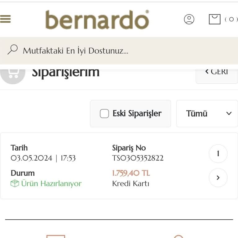 Bernardo Siparişimi Göndermiyor Ve Müşteri Hizmetlerine Ulaşamıyorum