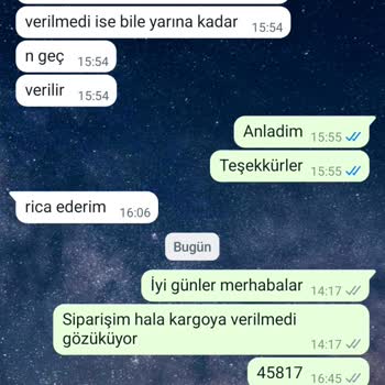 Lame Medikal Giyim Ürünün Kargoya Verilmemesi