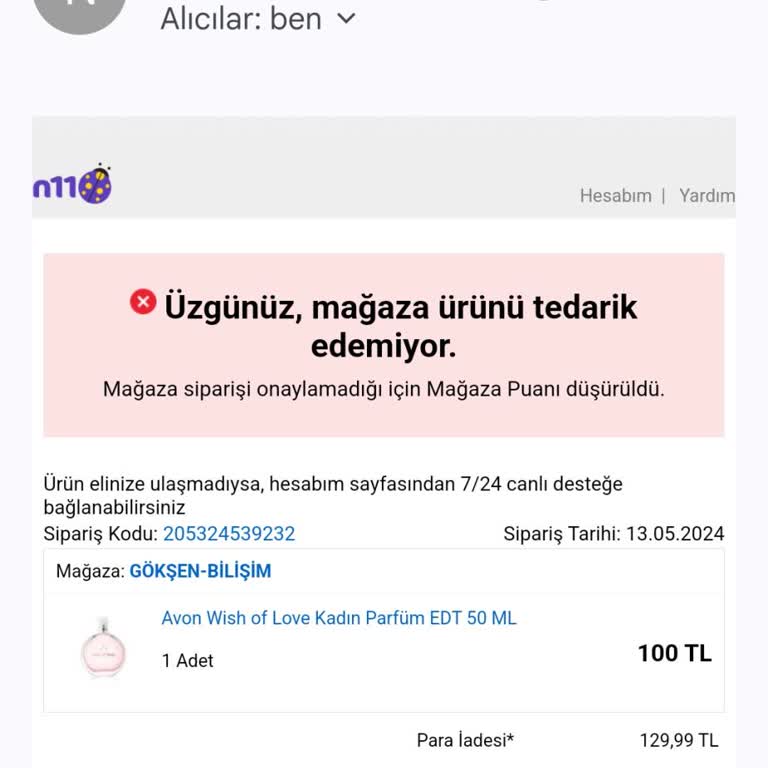 N11 Ürün Yok Dediler