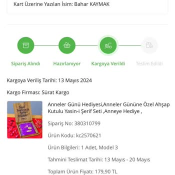 Sürat Kargo Siparişlerimizin İkisi Kayıp