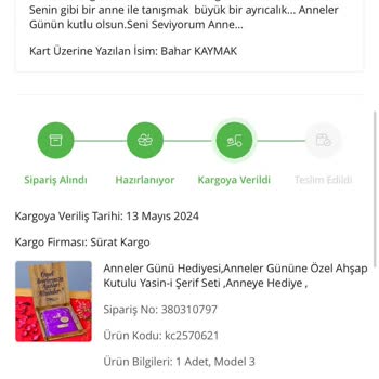 Sürat Kargo Siparişlerimizin İkisi Kayıp