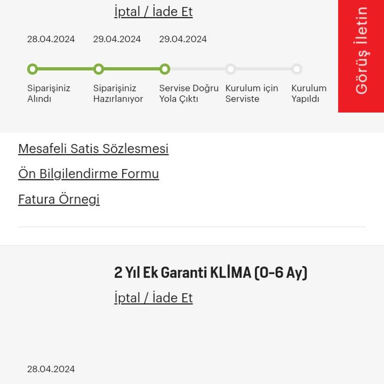 Arçelik Klima Teslim Edilmemesi