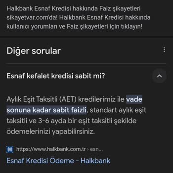 Halkbank Esnaf Kefalet Faiz Oranı