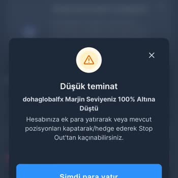 Doha Global Fx Hesabımı Eksi Bakiyeyle Kapattılar