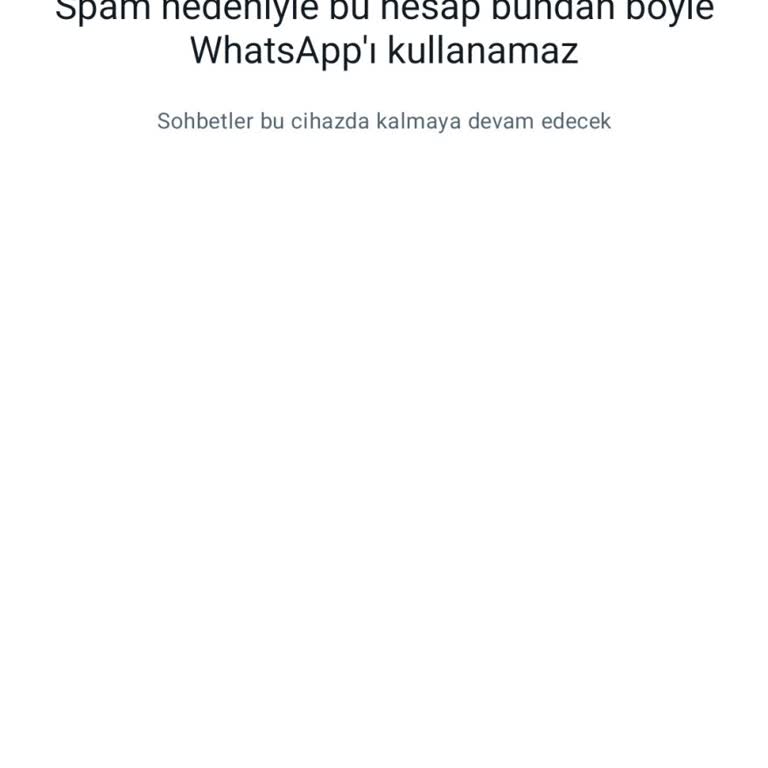 WhatsApp Hesabımın Geri Verilmesi Talebi